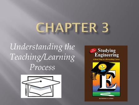 Understanding the Teaching/Learning Process.  What is learning?  How do we learn?  Metacognition – Improving your learning process  Learning is a.