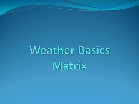 Definition: Weather is the state of the atmosphere at a specific time and place. Weather is the result of heat from the sun and earth's air and water.