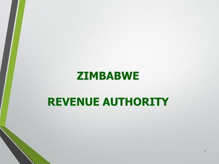 1 ZIMBABWE REVENUE AUTHORITY. 2 TAX COMPLIANCE FOR MEDICAL PRACTITIONERS 16 APRIL 2016 3.