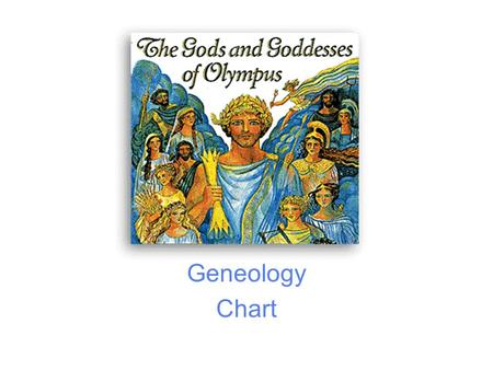 Geneology Chart. CHAOS First, there was nothing but confusion…..