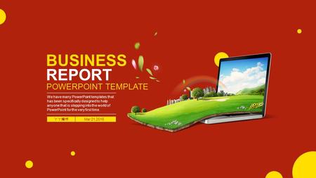 BUSINESS REPORT POWERPOINT TEMPLATE