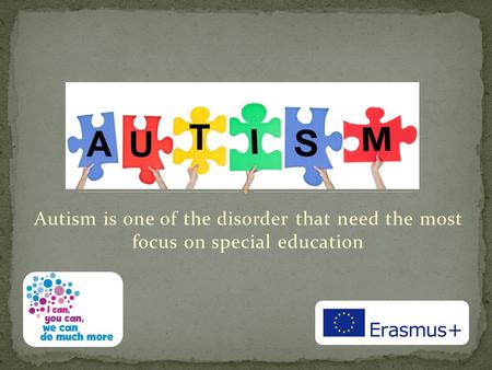 Autism is one of the disorder that need the most focus on special education.
