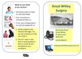 Www.greatwitleysurgery.nhs.uk Great Witley Surgery Worcester Road Great Witley Nr Worcester WR6 6HR 01299 896370 What do you think of our service? We always.