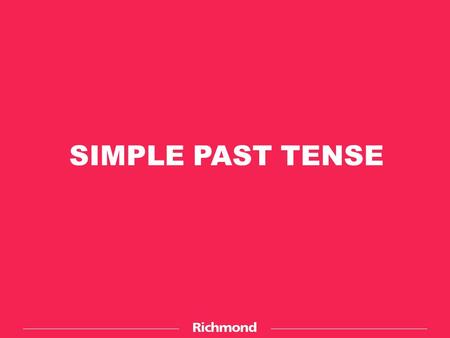 simple past presentation ppt