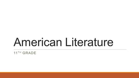 American Literature 11 TH GRADE. Title: Native American Literature 9/2/14Pg 6 Aim: What are the characteristics of Native American Literature? Do Now: