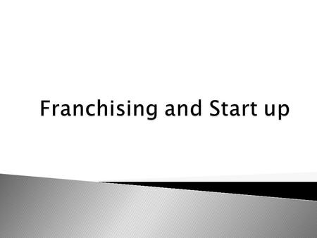  Franchise - Arrangement where one party (the franchiser) grants another party (the franchisee) the right to use its trademark or trade-name.  Franchisee.