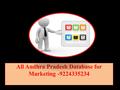 All Andhra Pradesh Database for Marketing -9224335234.
