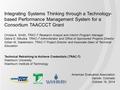 Integrating Systems Thinking through a Technology- based Performance Management System for a Consortium TAACCCT Grant Christa A. Smith, TRAC-7 Research.