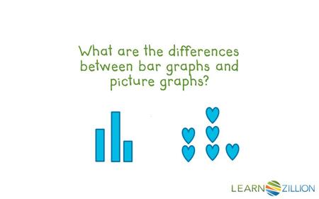What are the differences between bar graphs and picture graphs?