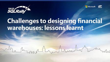 Challenges to designing financial warehouses: lessons learnt.