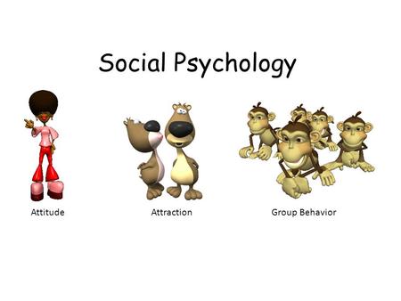 Social Psychology AttitudeAttractionGroup Behavior.