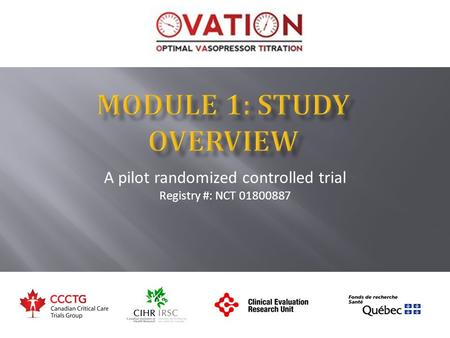 A pilot randomized controlled trial Registry #: NCT 01800887.