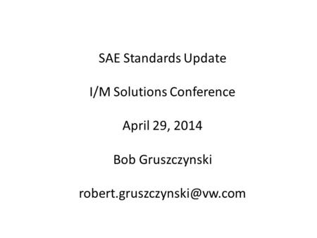 I/M Solutions Conference
