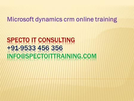 Microsoft dynamics crm online training.  Microsoft Dynamics CRM is a customer relationship management (CRM) solution that provides the tools and capabilities.