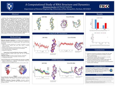 A Computational Study of RNA Structure and Dynamics Rhiannon Jacobs and Harish Vashisth Department of Chemical Engineering, University of New Hampshire,