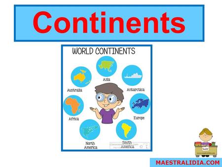 Continents MAESTRALIDIA.COM.