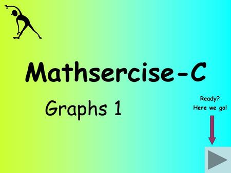 Mathsercise-C Graphs 1 Ready? Here we go!. Graphs 1 Complete this grid for the function y = 3x + 1 1 x y 1-220-33 7 -2 Answer Question 2 Substitute each.
