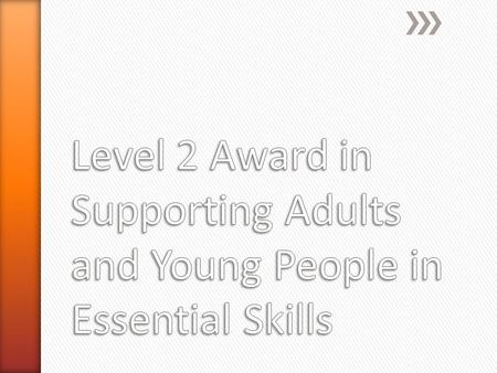 » Define the levels used to categorise essential skills » Describe how learners’ literacy and numeracy skills progress through the levels » Know how recognised.