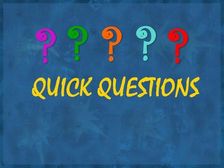 QUICK QUESTIONS. SUBJECT-VERB AGREEMENT Replace the underlined word to make the subject and verb agree…
