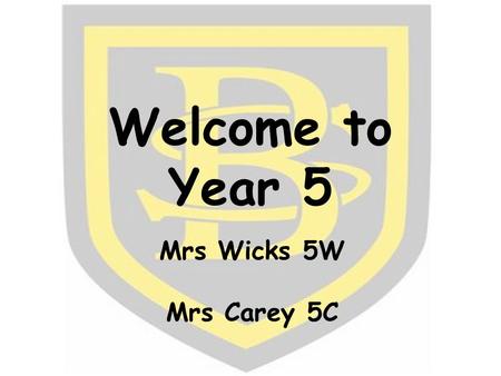 Welcome to Year 5 Mrs Wicks 5W Mrs Carey 5C. Expectations of Year 5 The correct equipment. Focus and concentration during lesson time. Homework completed.