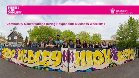 Community Conversations during Responsible Business Week 2016.