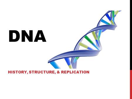 DNA HISTORY, STRUCTURE, & REPLICATION. WHAT IS DNA? Deoxyribose Nucleic Acid Polymer made out of sugars (deoxyribose), phosphates, and nitrogen bases.