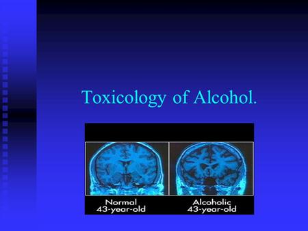 Toxicology of Alcohol.. Measuring intoxication. Alcohol or ethyl alcohol is a colorless liquid. Alcohol or ethyl alcohol is a colorless liquid.