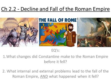 Ch Decline and Fall of the Roman Empire