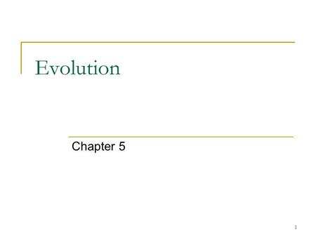 1 Evolution Chapter 5. 2 Darwin Darwin’s observations included diversity of living things, remains of ancient organisms, and characteristics of organism.