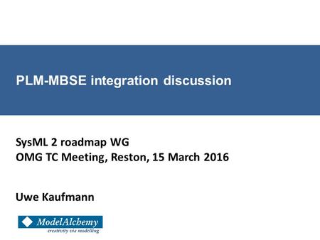 PLM-MBSE integration discussion