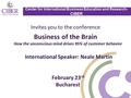 Center for International Business Education and Research- CIBER Invites you to the conference Business of the Brain How the unconscious mind drives 95%