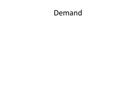 Demand. The law of demand states that consumers buy more of a good when its price decreases and less when its price increases.