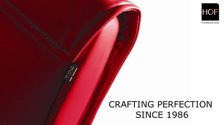 CRAFTING PERFECTION SINCE 1986 Manufacturers of Office chairs, Premium leather & Fabric Sofa, Desking Systems, Institutional Furniture, Hospital Furniture…