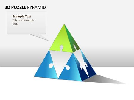 3D PUZZLE PYRAMID Example Text This is an example text.