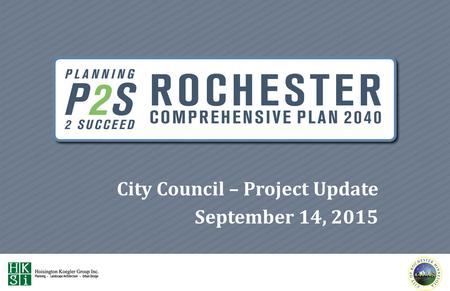 City Council – Project Update September 14, 2015.