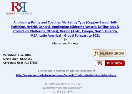 Antifouling Paints & Coatings Market Forecasted to Gain 8.6% CAGR 
