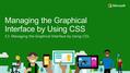 3.3. Managing the Graphical Interface by Using CSS. Managing the Graphical Interface by Using CSS.