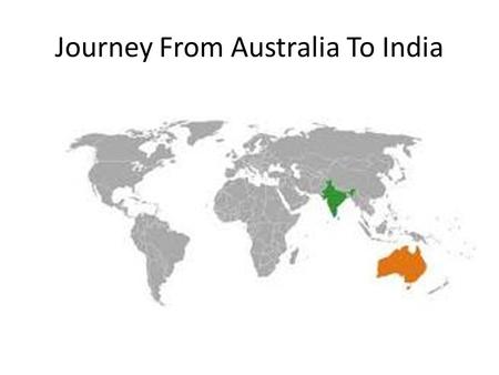Journey From Australia To India. AUSTRALIA Six States And Two Territories.