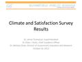 BLOOMFIELD PUBLIC SCHOOLS B Learning and Growing Together Climate and Satisfaction Survey Results Dr. James Thompson, Superintendent Dr. Ellen J. Stoltz,