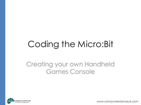 Creating your own Handheld Games Console