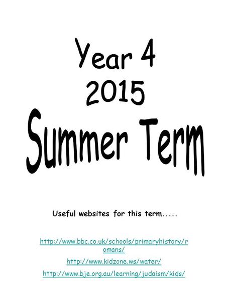 Useful websites for this term.....  omans/