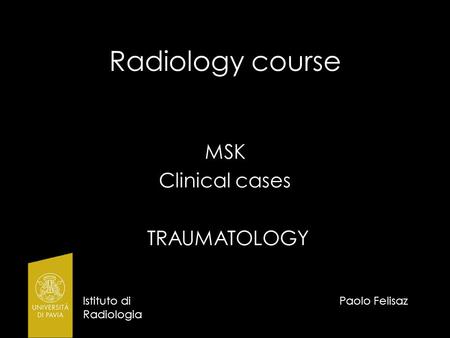 MSK Clinical cases TRAUMATOLOGY