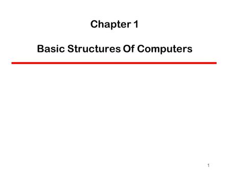 1 Chapter 1 Basic Structures Of Computers. Computer : Introduction A computer is an electronic machine,devised for performing calculations and controlling.