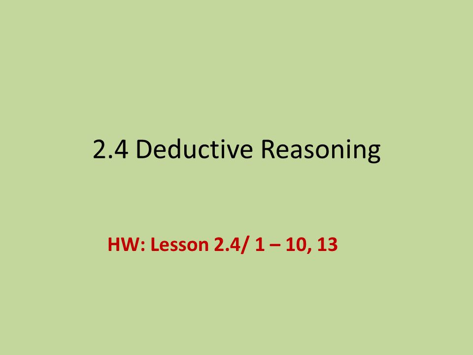 Solved Math Activity 2.2 60 MATH ACTIVITY 2.2 Deductive