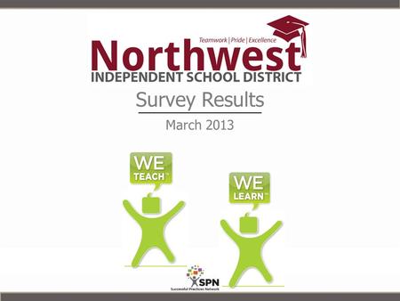Survey Results March 2013. We have become obsessed with the use of test data alone to drive school improvement and transformation efforts. “Culture drives.