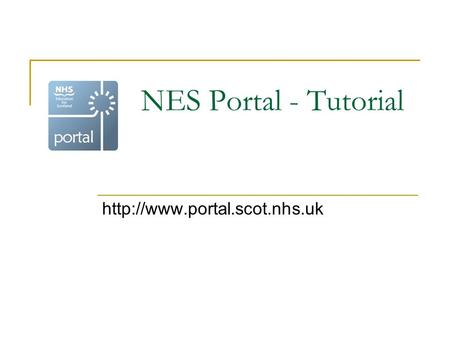 NES Portal - Tutorial