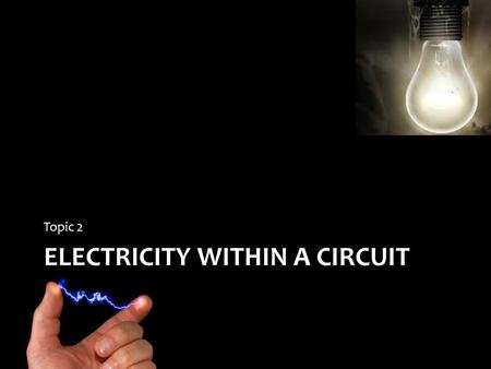 ELECTRICITY WITHIN A CIRCUIT Topic 2. Circuits Electric circuits provide a continuous pathway.