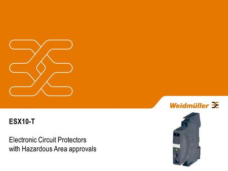 ESX10-T Electronic Circuit Protectors with Hazardous Area approvals.
