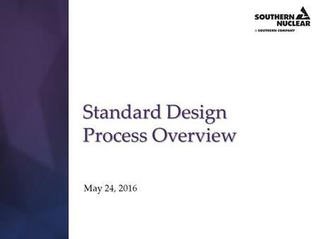 Standard Design Process Overview
