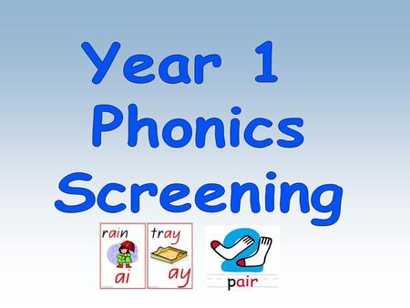 The children in year 1 will focus on the use of phonics and decoding skills to support their reading progress. Phonic sounds are taught each week and.